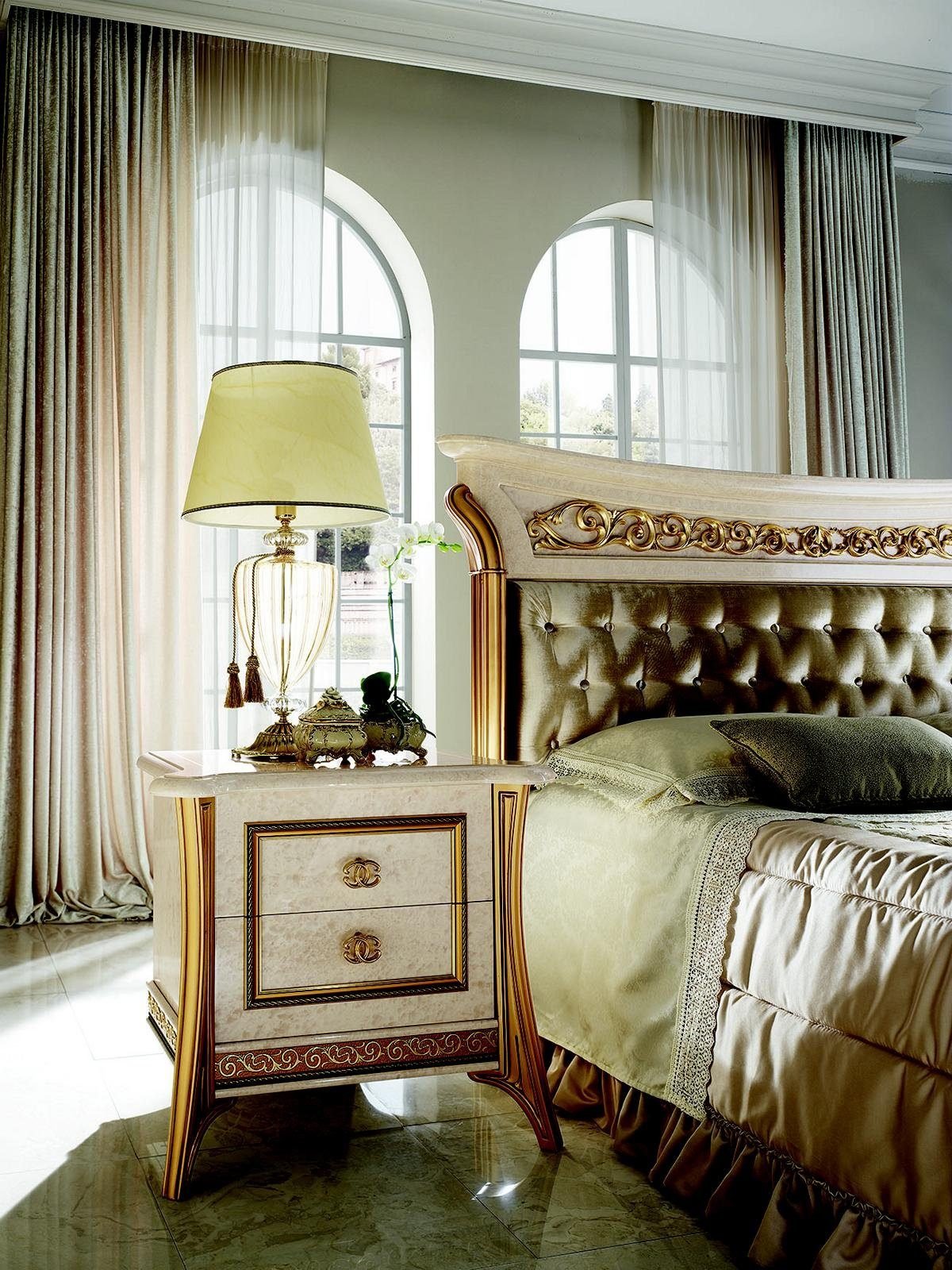 Elegant Designer Bedroom set closeup details