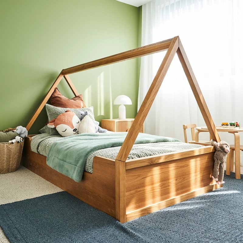 HIDEOUT Canopy Bed actual image onsite view