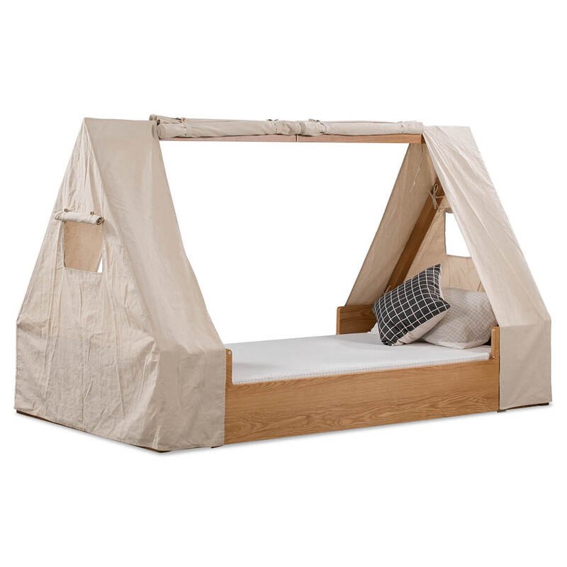 HIDEOUT Canopy Bed isometric view png