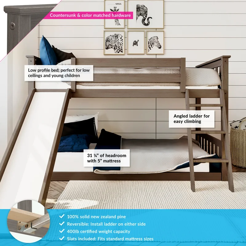 Kids Twin Over Twin Bunk Bed user guide