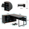 L Shaped Office Desk dimensions