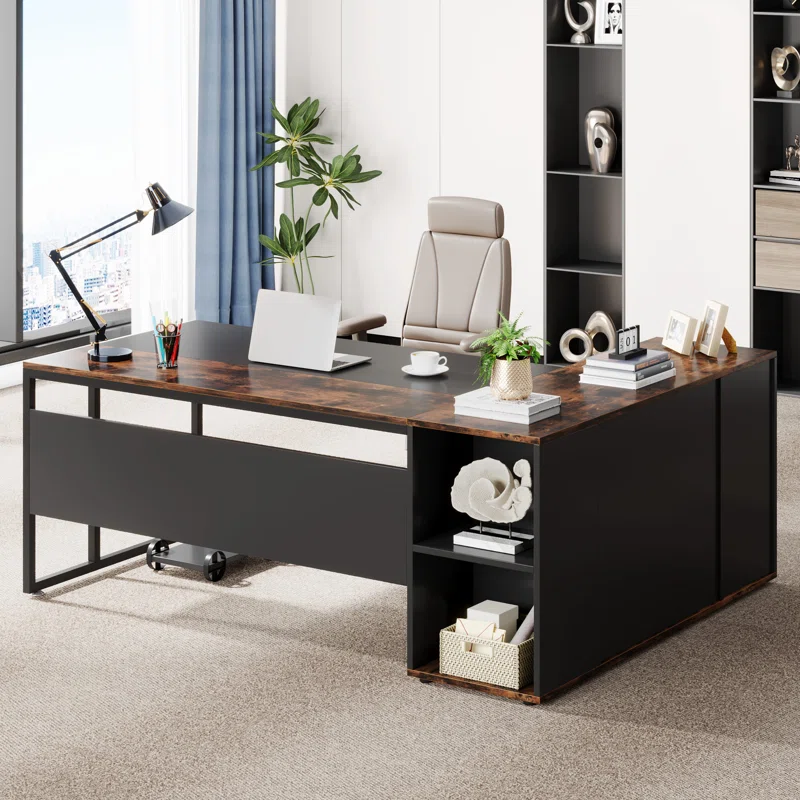 L Shaped Office Desk in room