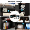 L Shaped Office Desk multiple storage