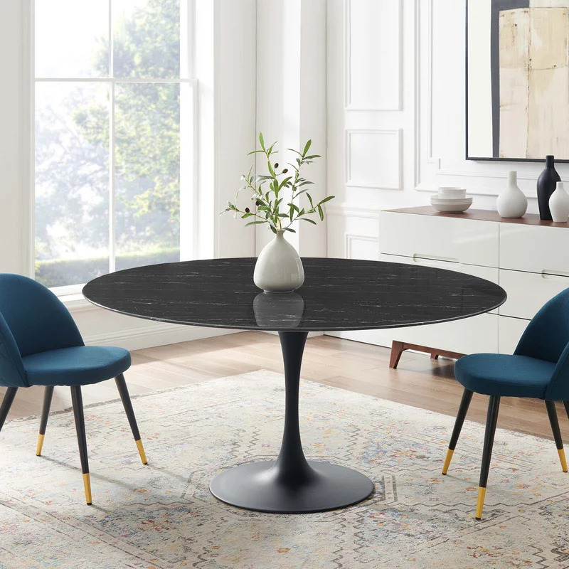 Lippa Dining Table on site view actual image