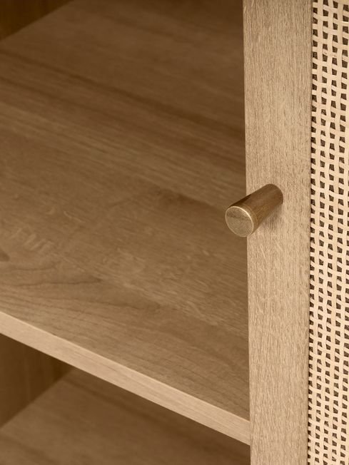 Pavia Natural Triple Wardrobe closeup