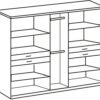 Revolving door wardrobe iso drawing