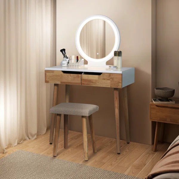 Rowell Vanity Table Set in room view