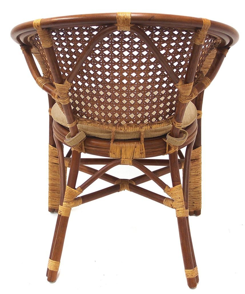 Set of 3 pieces with Round Coffee Table chair back view