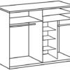 Sliding door wardrobe Bern details