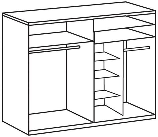 Sliding door wardrobe Bern details
