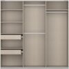Sliding door wardrobe front elevation inside