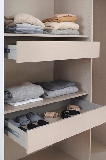 Sliding door wardrobe inner shelf