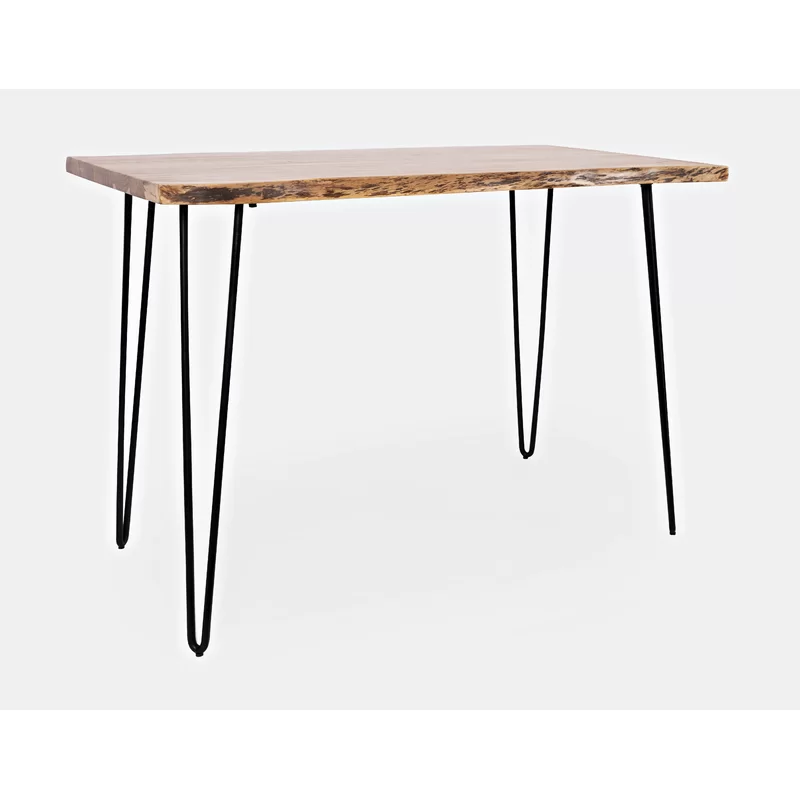 Solid Wood Counter Height Dining Table isometric view png
