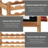 Solid Wood Tabletop Wine Bottle Rack details