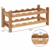 Solid Wood Tabletop Wine Bottle Rack dimentions required