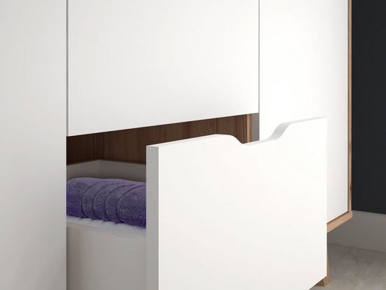 Solid wood Wardrobe closeup drawer