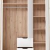 Solid wood Wardrobe open