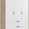 Solid wood Wardrobe side angle view png