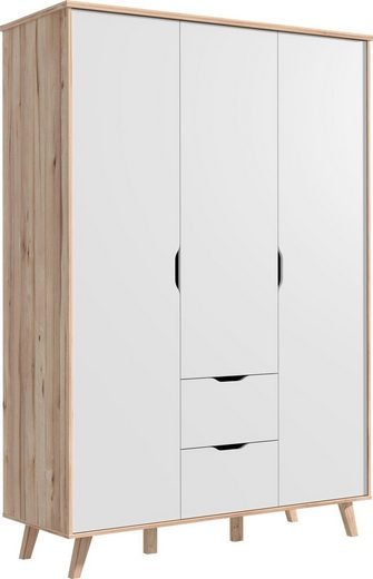 Solid wood Wardrobe side angle view png