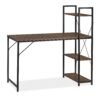 Steel frame Wooden Desk png