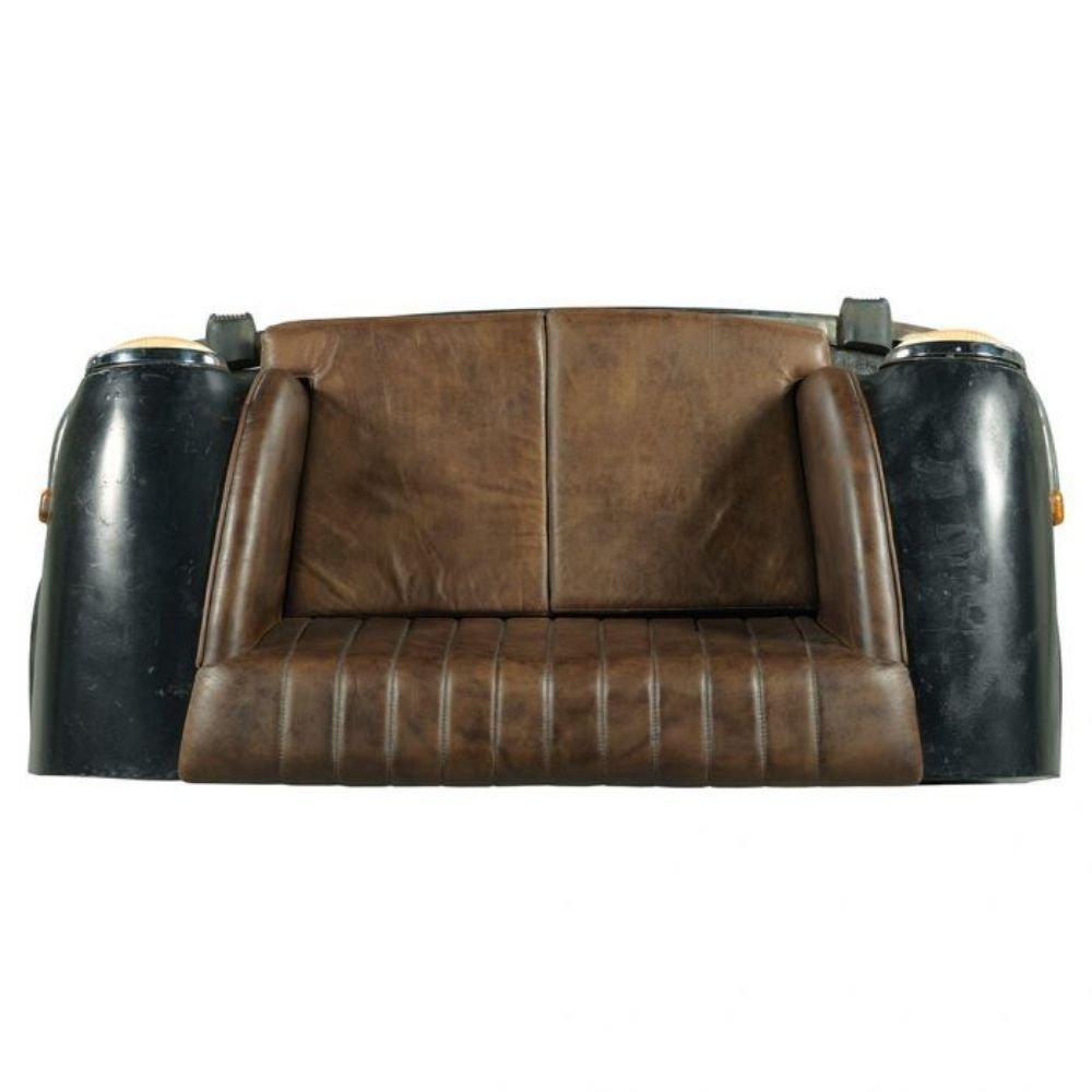 Tripper Repurposed Car Seat Sofa For 2 People Sitting front view png