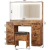 Vanity Rustic Brown dimensions