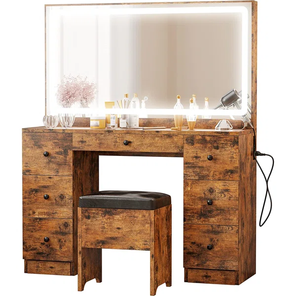 Vanity Rustic Brown png