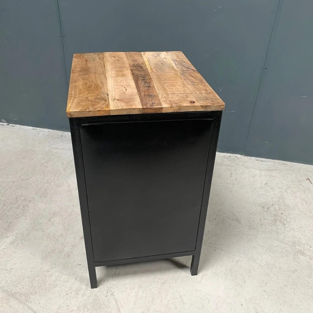 Vintage Industrial Style Indian Tuk Tuk Side Table backside view
