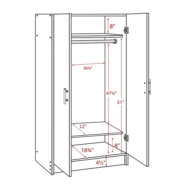 Wardrobe Cabinet dimensions