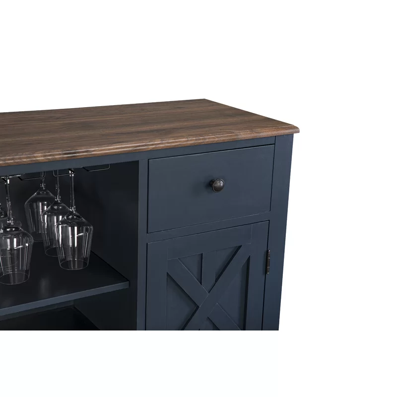 Wine Bar Cabinet closeup view