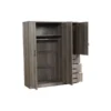 Wood Armoire all open png