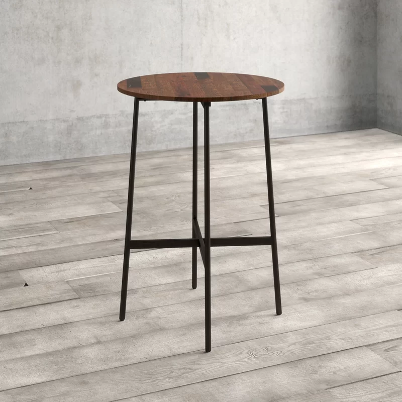 Wood Top Bar Table actual image