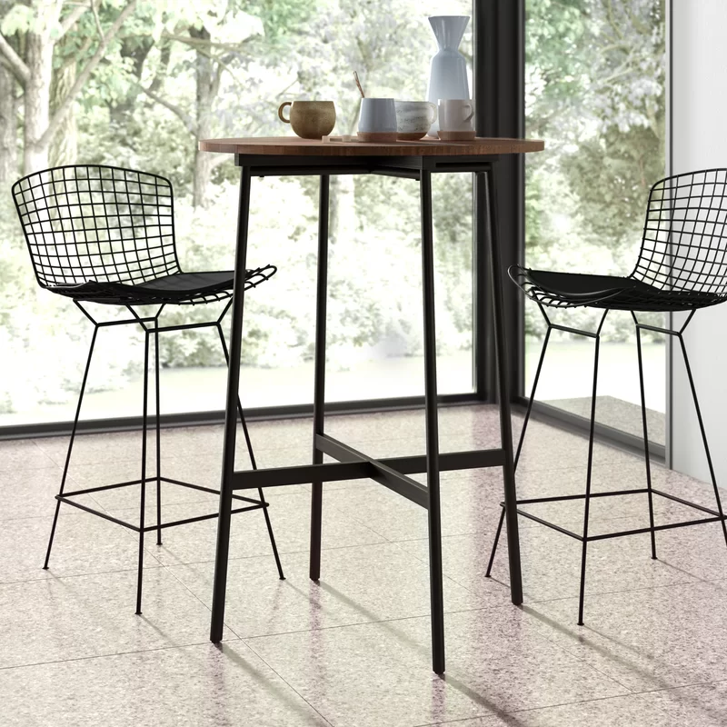Wood Top Bar Table actual view